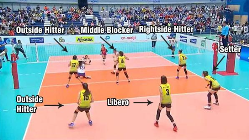 Ký Hiệu Vị Trí Trên Sân Bóng Chuyền Quốc Tế Và Các Biến Thể